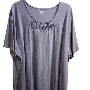 Liz & Me Essentials Purple tucked tunic